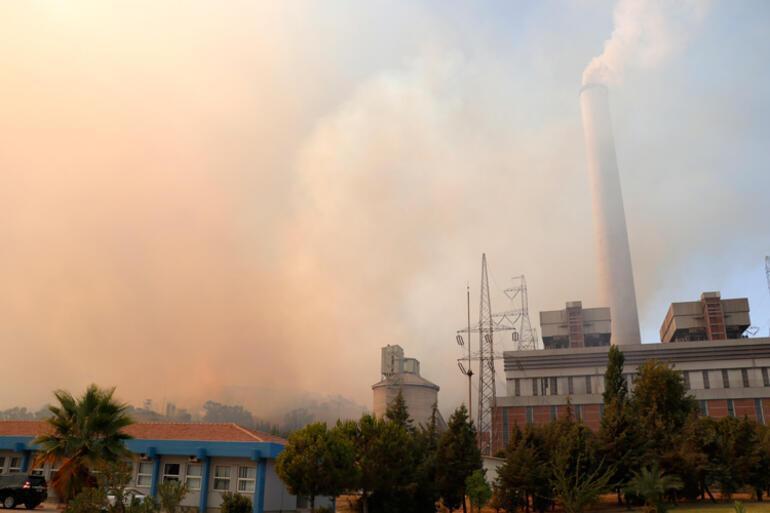 Yangın termik santrale ulaştı Türkiyedeki orman yangınlarında son durum