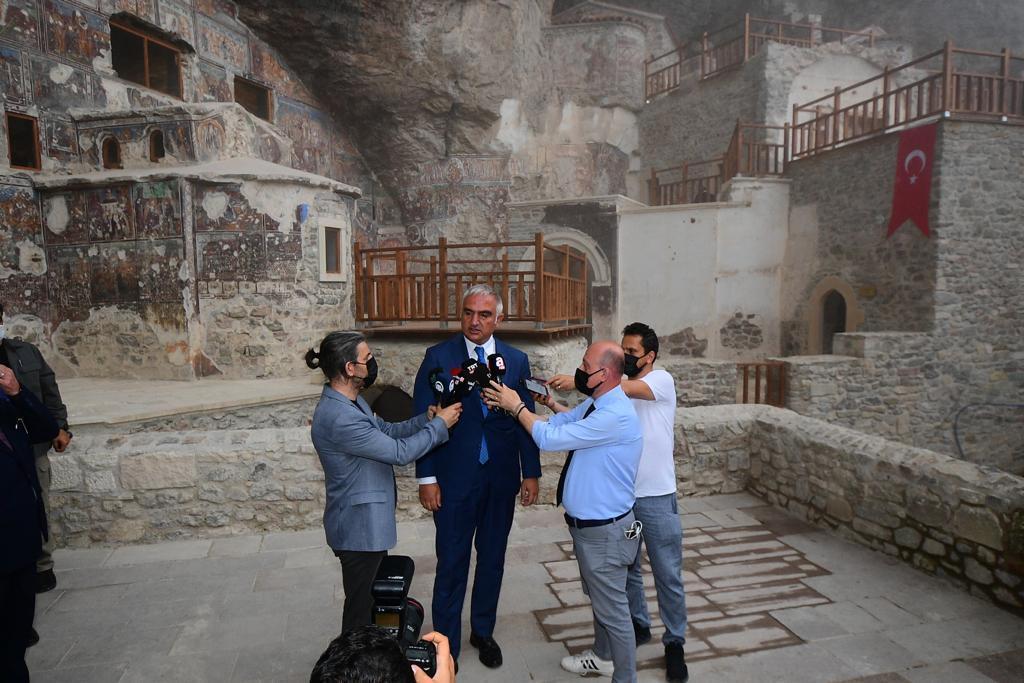Sümela Manastırı 5 yıl sonra ziyarete açıldı