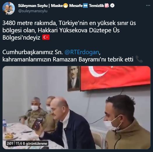 Cumhurbaşkanı Erdoğan, Mehmetçikle bayramlaştı
