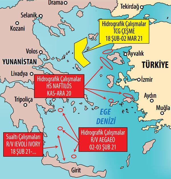 Son dakika: Yunan F-16ları TCG Çeşme gemisini taciz etti, anında yanıt verildi