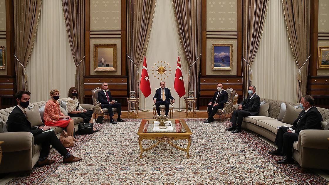 Cumhurbaşkanı Erdoğan, Stoltenbergi kabul etti