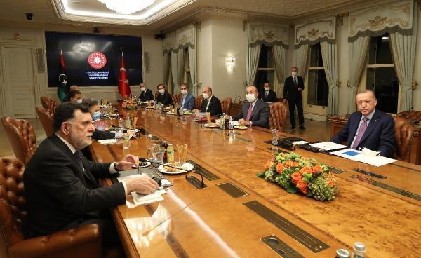 Cumhurbaşkanı Erdoğan, Libya Başbakanı Serracı kabul etti