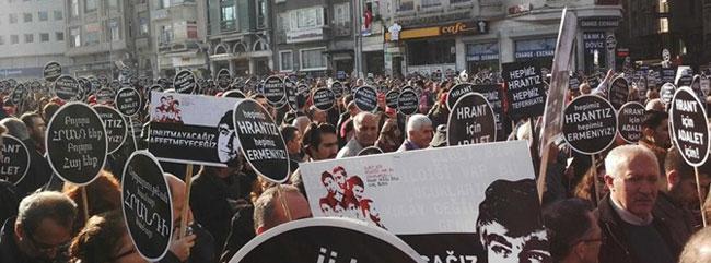 Taksimde Dink yürüyüşü öncesi yoğun güvenlik