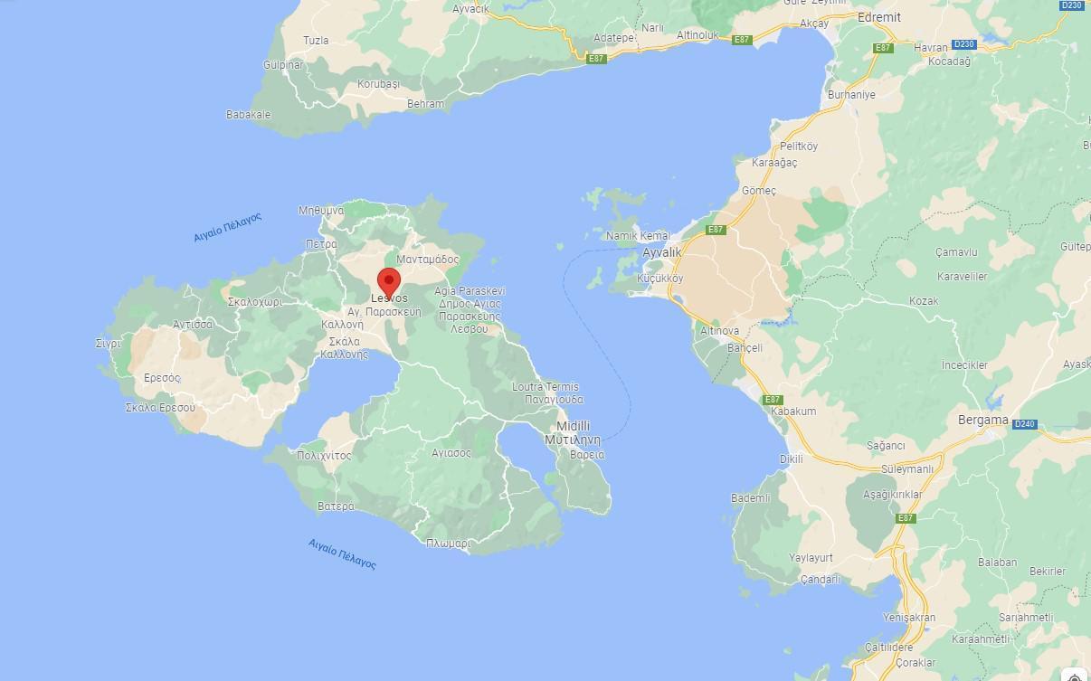 Midilli nerede Midilli adası nereye bağlı Midilli adasının haritadaki konumu