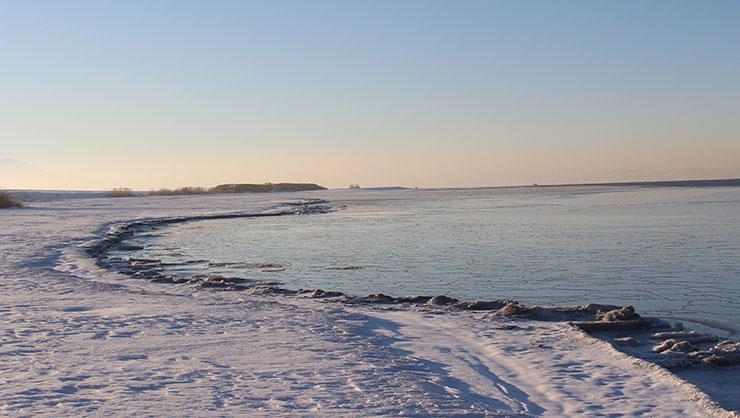 Van Gölünün yüzeyi dondu Soğuk hava etkili oluyor...