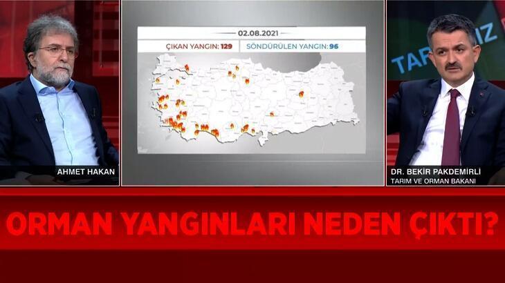 Orman yangınları neden çıktı Bakan Pakdemirli CNN TÜRKte açıkladı