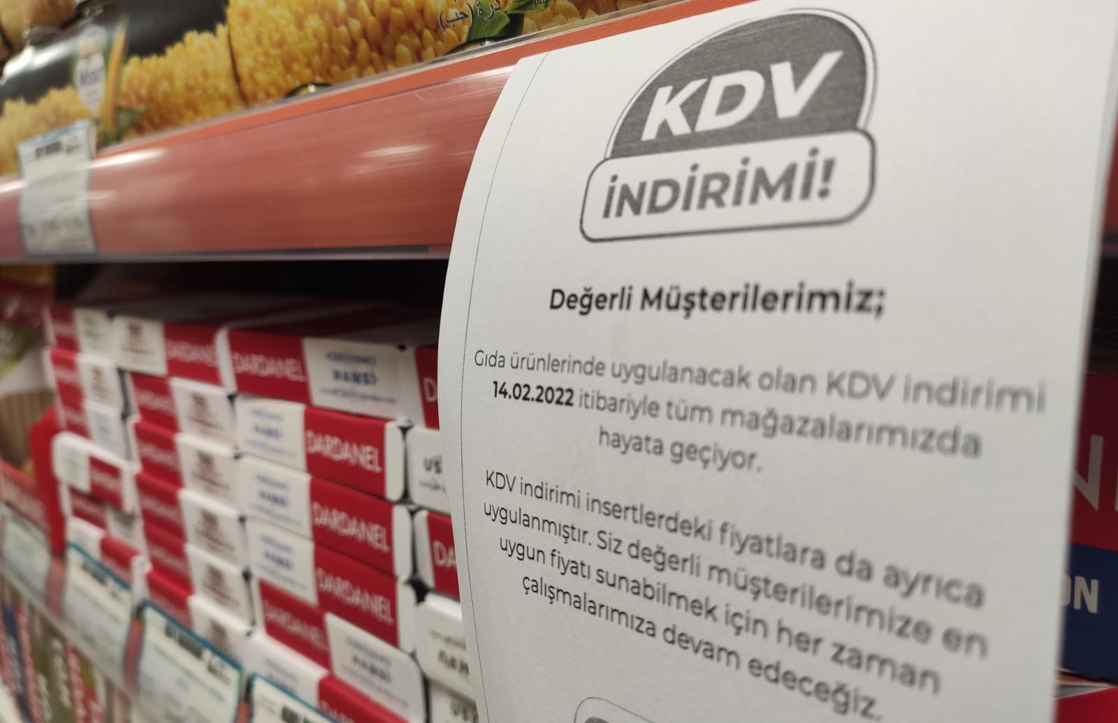 KDV indirimi market fiyatlarına yansıdı Dün 241 lira tutan market alışverişi bugün kaç TL