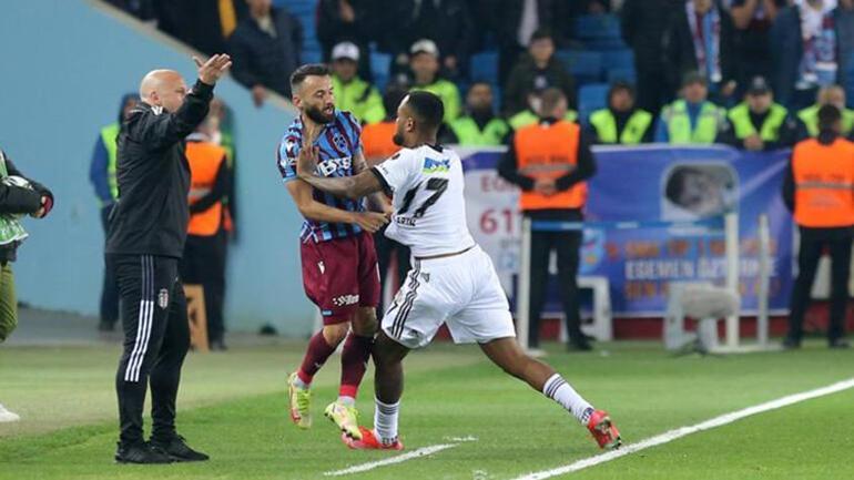 Cyle Larin kırmızı kart gördü Trabzonspor-Beşiktaş maçında tepki çeken hareket