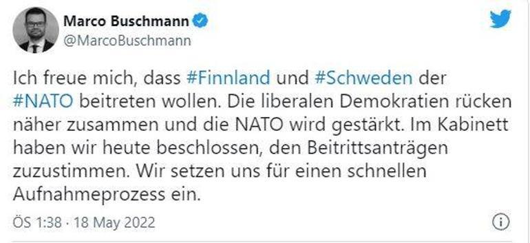 Almanya, Finlandiya ve İsveçin NATO üyeliğini onayladı