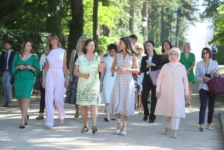 Emine Erdoğan, İspanya Kraliçesi Letizia tarafından ağırlandı