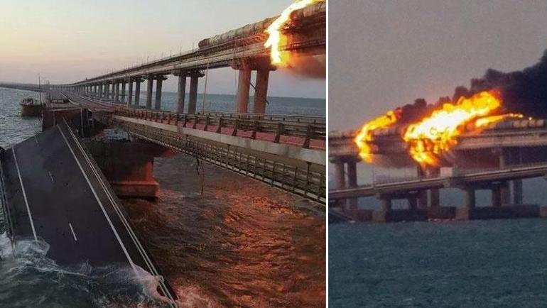Köprü saldırısına Rusyadan ilk açıklama: Güçlü bir yanıt verilecek