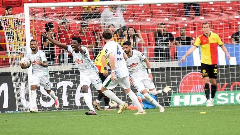 Göztepe-Çaykur Rizespor maçında gol yağmuru